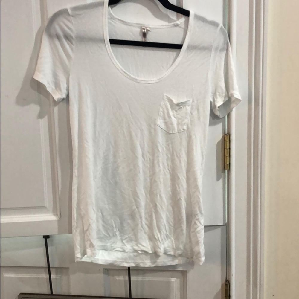 White tee from Banana Republic